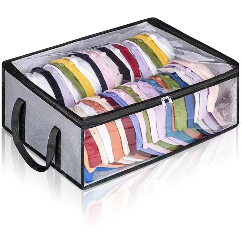 Collapsible Baseball Cap Storage Box Large Capacity Hat Organizer 4
