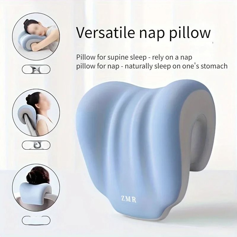 Ergonomic Office Nap Pillow With Adjustable Strap For Neck Support 11
