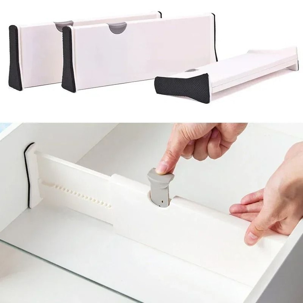 Adjustable Drawer Dividers Organizer Set Of 4 For Kitchen And Home Storage 7