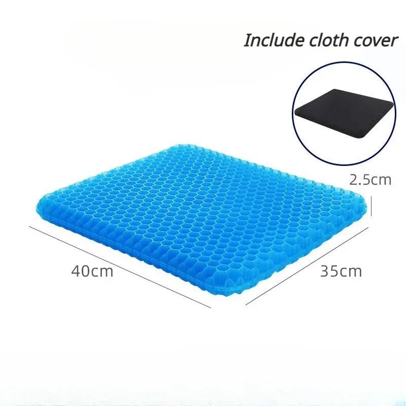 Breathable Gel Seat Cushion For Pressure Relief And Tailbone Support 3