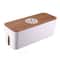 Wooden Cable Storage Box Charger Organizer For Home And Office 2