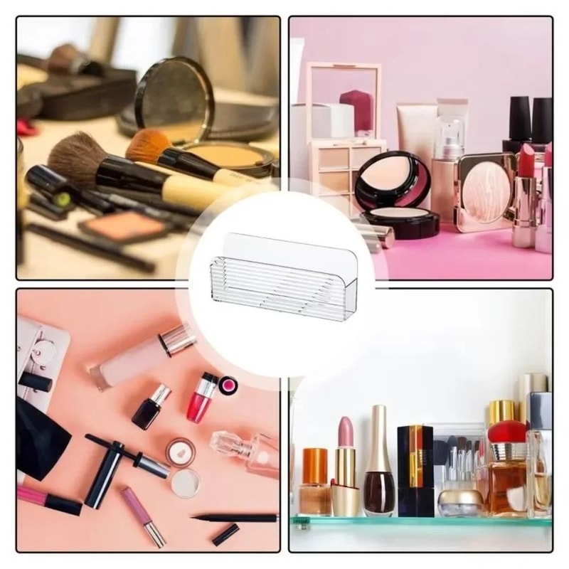 Wall Mounted Remote Control Storage Box Transparent Acrylic Organizer Shelf 3