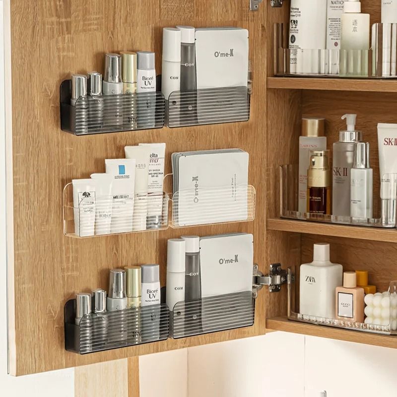 Wall Mounted Remote Control Storage Box Transparent Acrylic Organizer Shelf 7