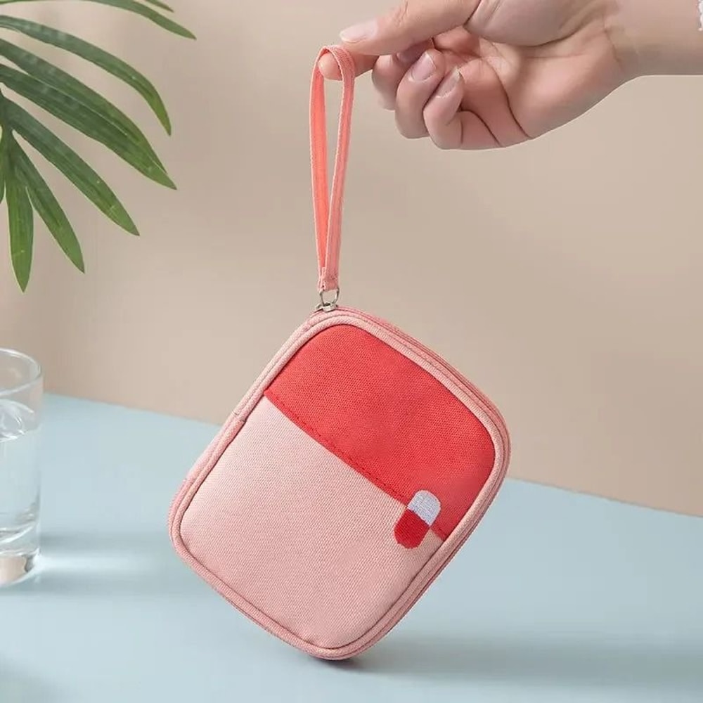 Mini Portable First Aid Organizer Bag For Travel And Emergency Storage 8