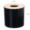 Circular Bamboo And Wood Tissue Box With Remote Control Storage For Living Room 4
