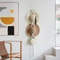 Nordic Boho Cotton Hanging Hat Organizer With Macrame Wall Storage 8