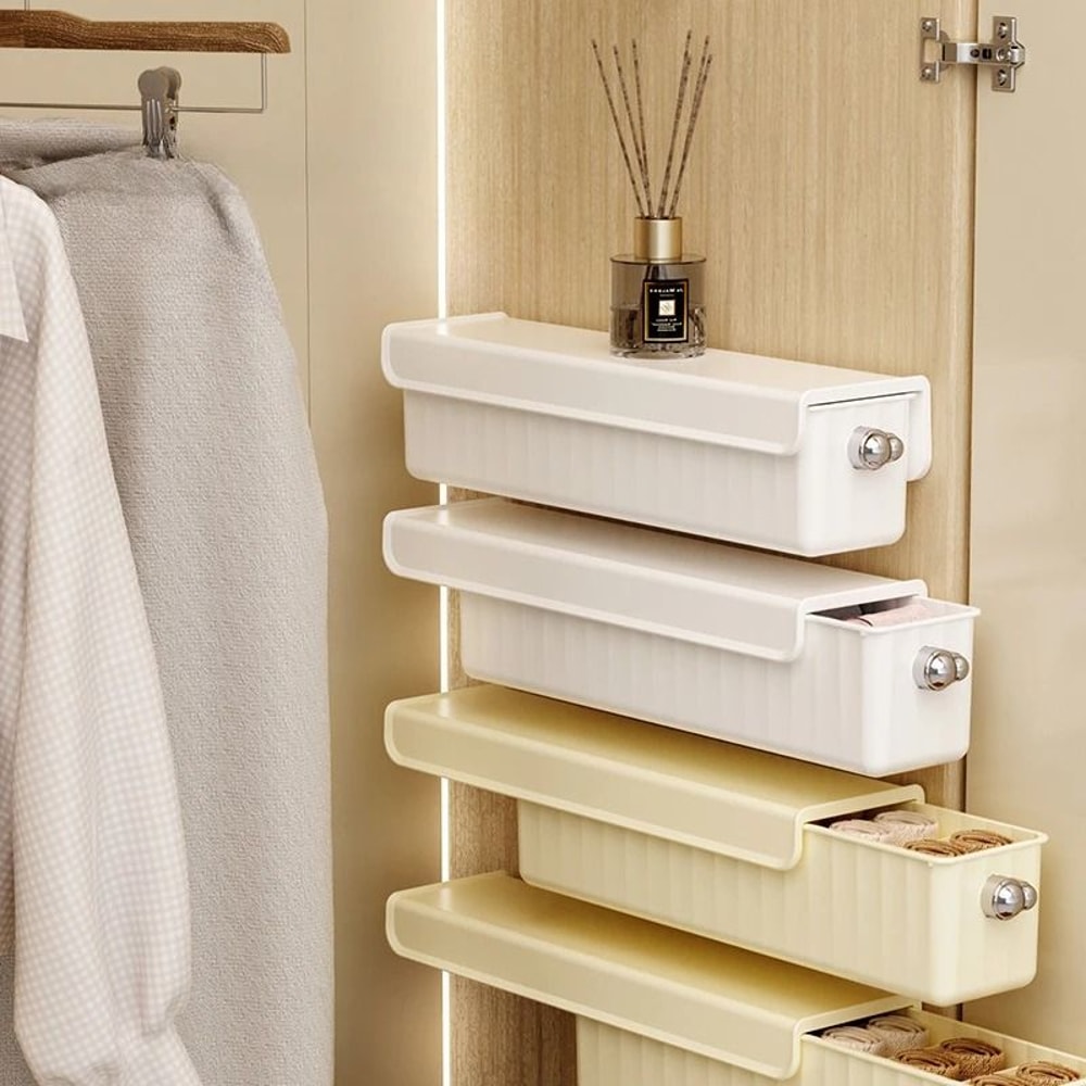 Wall Mounted Drawer Organizer For Underwear Socks And Accessories 7