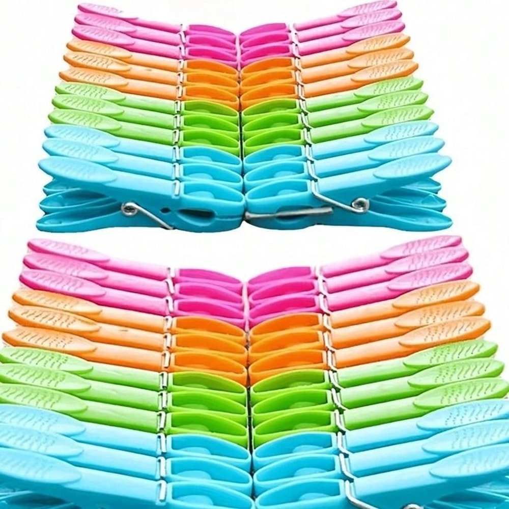 Windproof Hanging Laundry Clips With Storage Basket Organizer 4