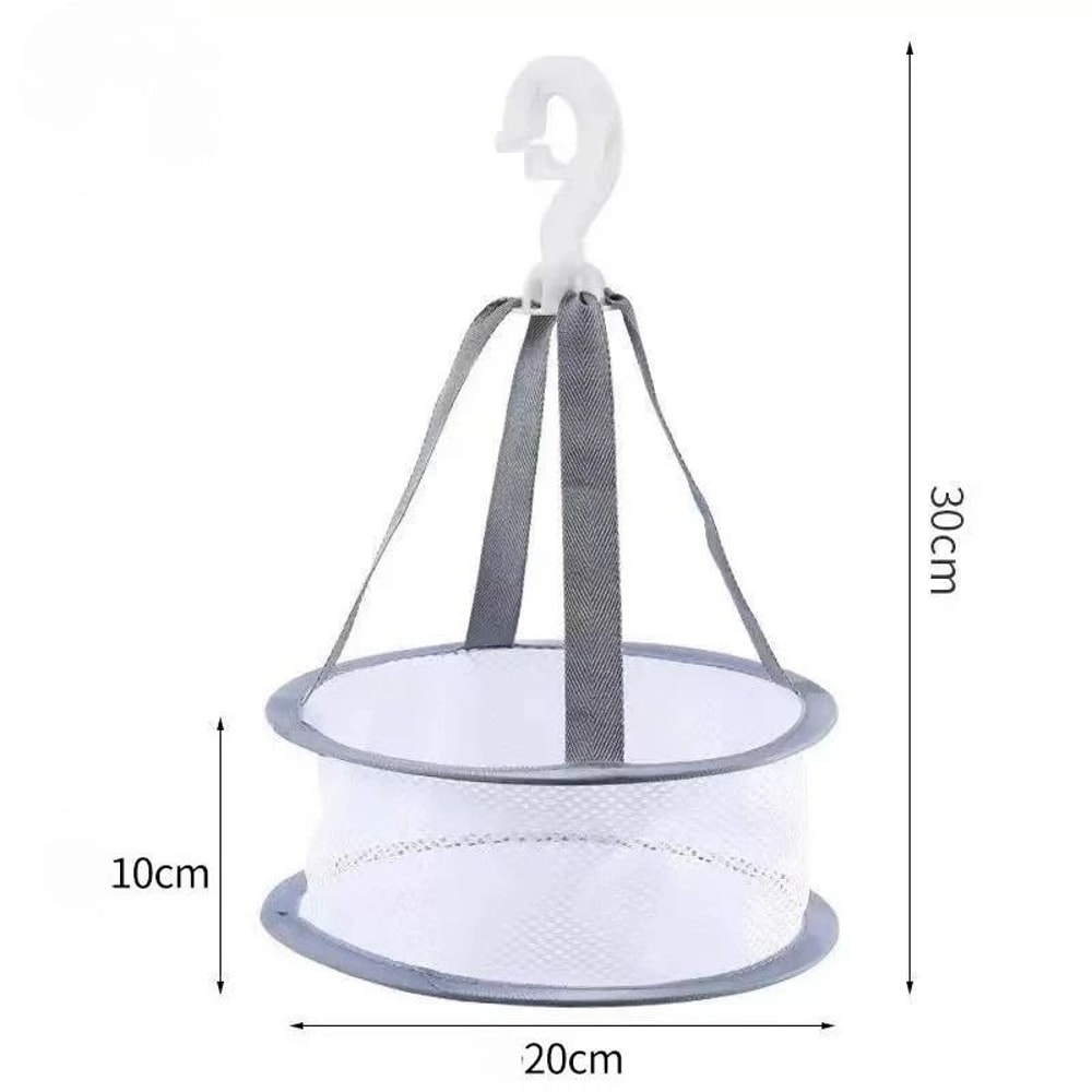 Windproof Hanging Laundry Clips With Storage Basket Organizer 1