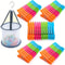 Windproof Hanging Laundry Clips With Storage Basket Organizer 0