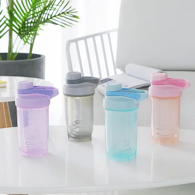 500ml BPA Free Leak Proof Sports Water Bottle Protein Shaker 0