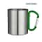 Stainless Steel Camping Mug With Carabiner Handle Lightweight Outdoor Coffee Cup 5