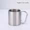 Stainless Steel Camping Mug With Carabiner Handle Lightweight Outdoor Coffee Cup 1