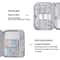 Travel Electronics Organizer Pouch Compact Cable Storage Case 9