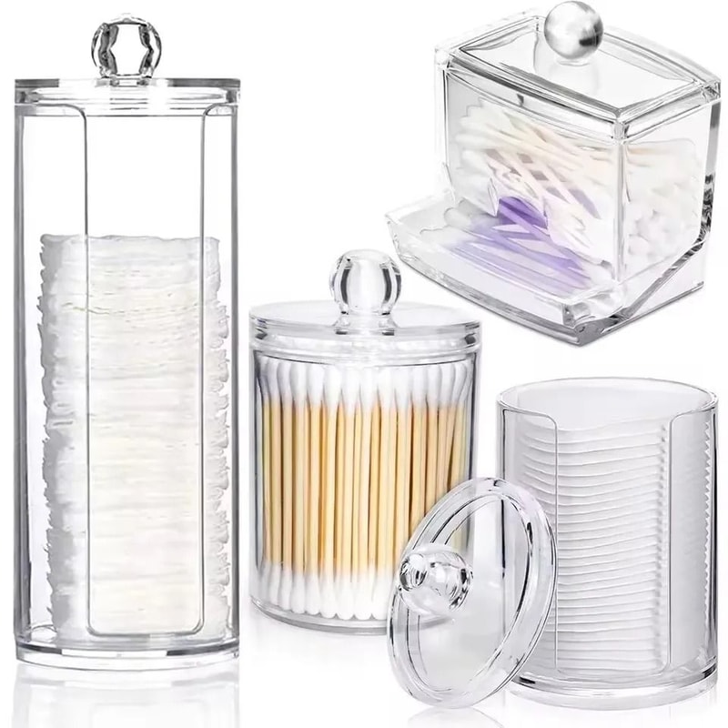 Clear Acrylic Makeup Organizer Jewelry And Cosmetic Storage Case 12