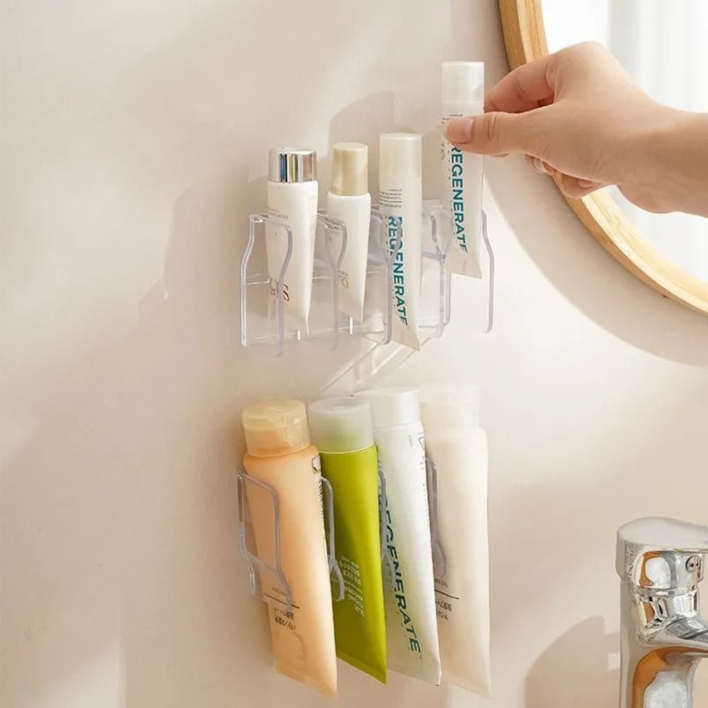 Large Capacity Bathroom Cosmetic Organizer Hand Cream And Cleanser Storage Rack 8