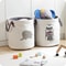 Foldable Waterproof Laundry Storage Basket For Clothes And Toys 9