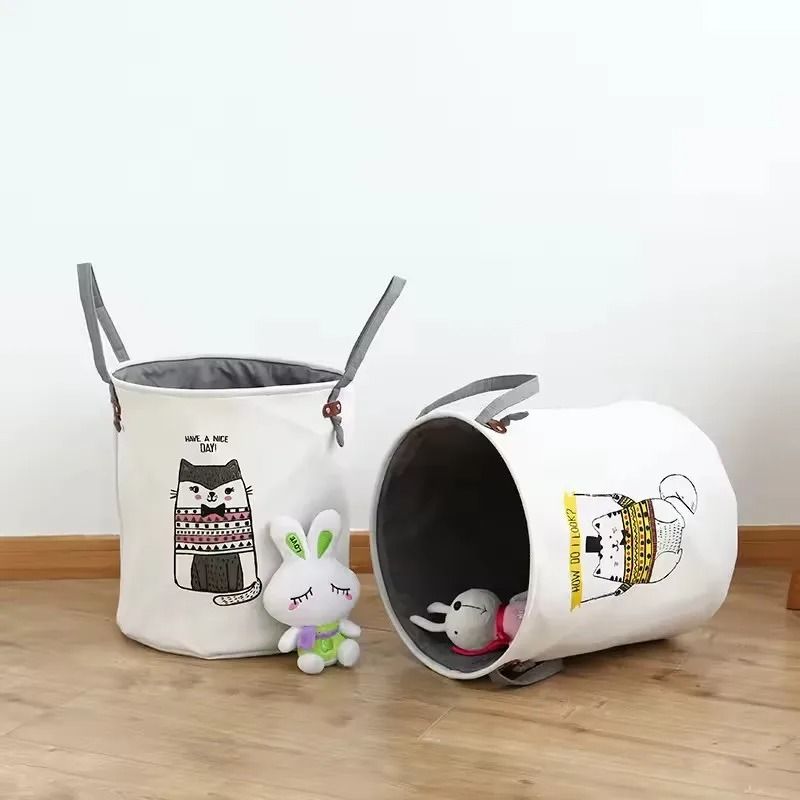 Foldable Waterproof Laundry Storage Basket For Clothes And Toys 6