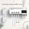 Automatic Toothbrush Holder With Toothpaste Dispenser USB Rechargeable Wall Mounted Organizer 2