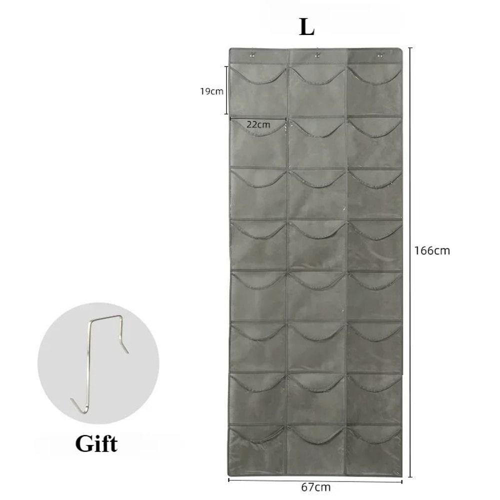 Clear Hat Storage Organizer Over The Door Baseball Cap Holder With Hanging Pockets 3