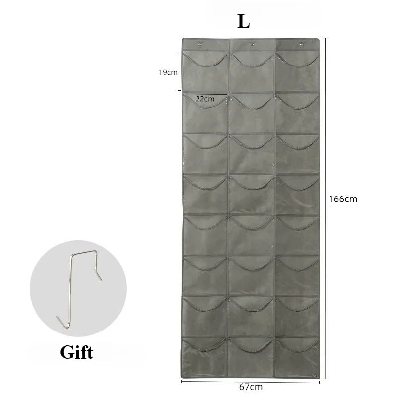 Clear Hat Storage Organizer Over The Door Baseball Cap Holder With Hanging Pockets 3