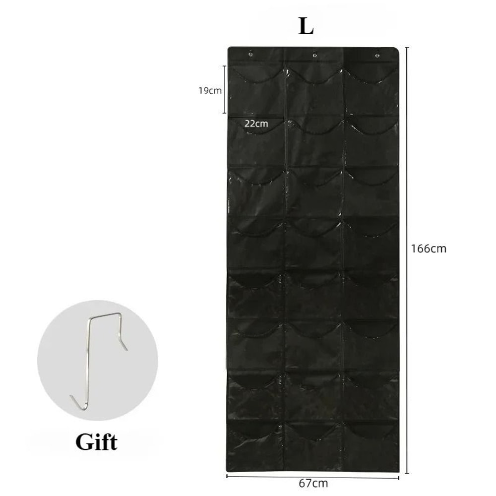 Clear Hat Storage Organizer Over The Door Baseball Cap Holder With Hanging Pockets 4