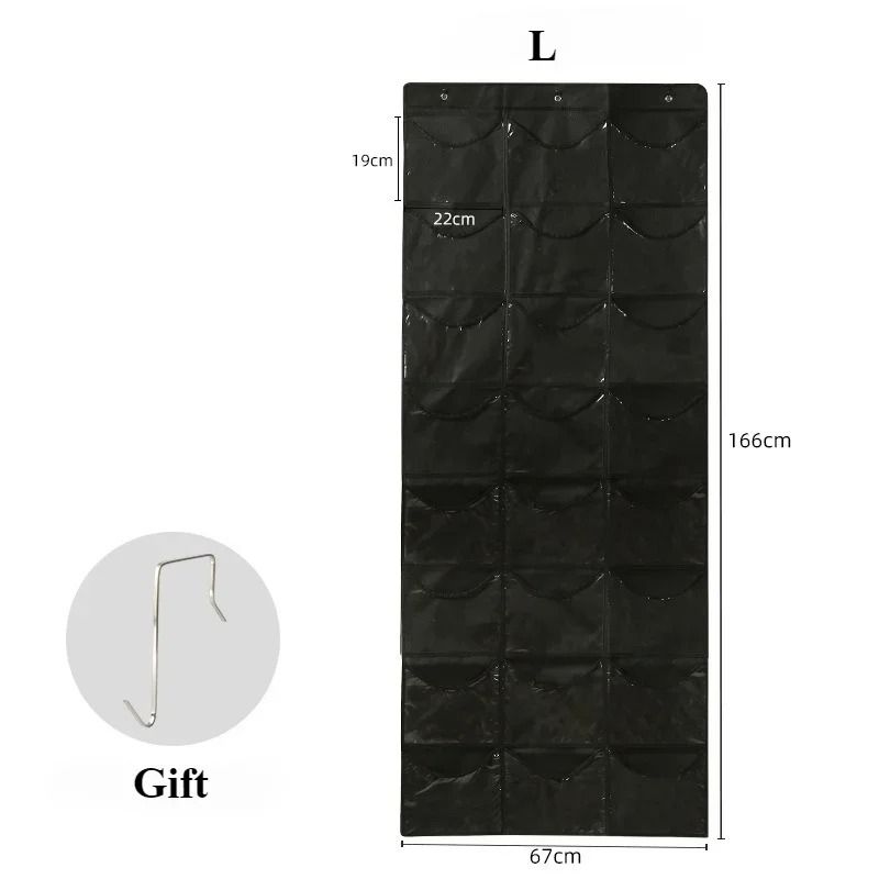 Clear Hat Storage Organizer Over The Door Baseball Cap Holder With Hanging Pockets 4