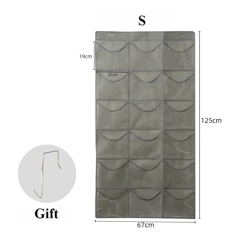 Clear Hat Storage Organizer Over The Door Baseball Cap Holder With Hanging Pockets 1