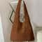 Knitted Shoulder Bag Woven Handbag Large Capacity Casual Tote For Women 1