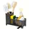 Kitchen Drain Rack Sink Organizer Sponge And Utensil Storage Basket 0