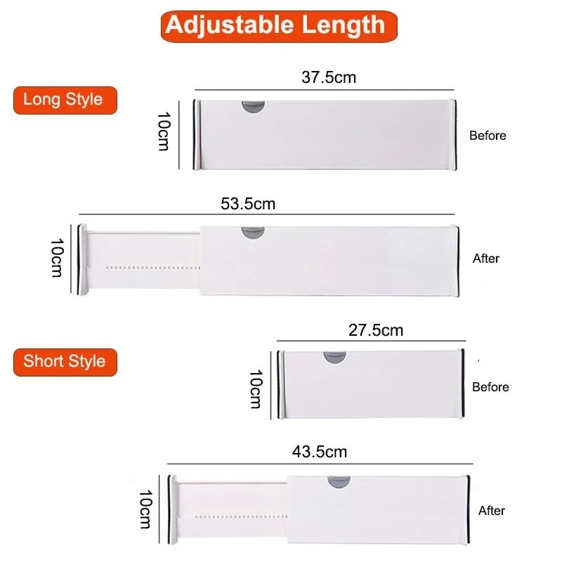 Expandable Adjustable Drawer Dividers Drawer Organizer For Kitchen Closet And Office 3
