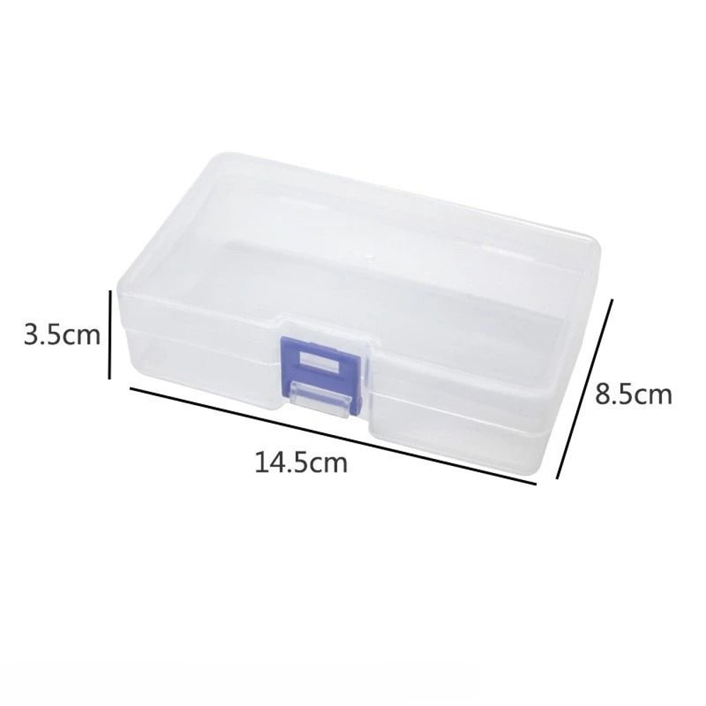 Clear Plastic Storage Box Set With Locking Lids Rectangular Organizer Containers Pack Of 5 1