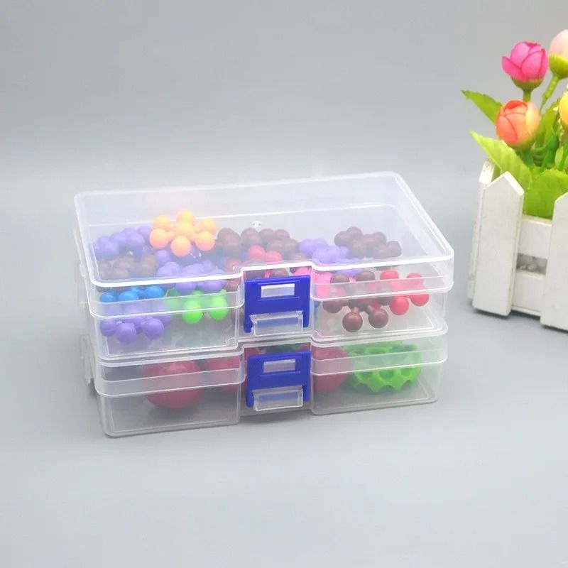 Clear Plastic Storage Box Set With Locking Lids Rectangular Organizer Containers Pack Of 5 2