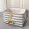 Kids Toy Storage Basket Foldable Canvas Laundry Hamper With Handles 1