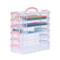 Portable Multi Layer Paintbrush Storage Box Detachable Art And Pen Organizer 4