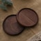 Round Wooden Coaster Natural Wood Cup Mat For Coffee Tea And Drinks 6