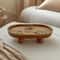 Wooden Serving Tray Round And Oval Dessert Display Plate Decorative Table Tray 7
