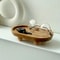 Wooden Serving Tray Round And Oval Dessert Display Plate Decorative Table Tray 8