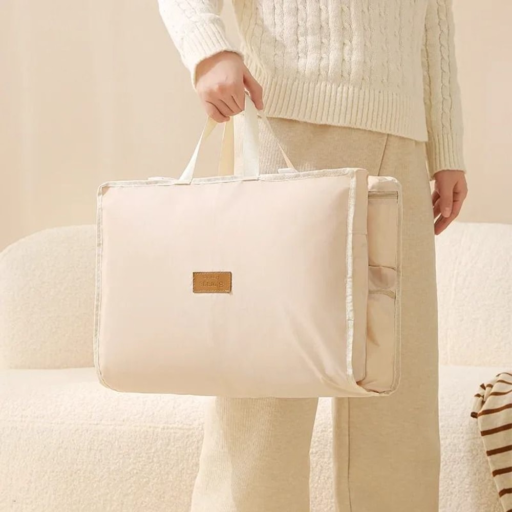 Foldable Hanging Travel Organizer Multi Compartment Clothes Storage Bag 13