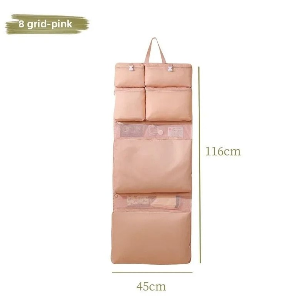 Foldable Hanging Travel Organizer Multi Compartment Clothes Storage Bag 8