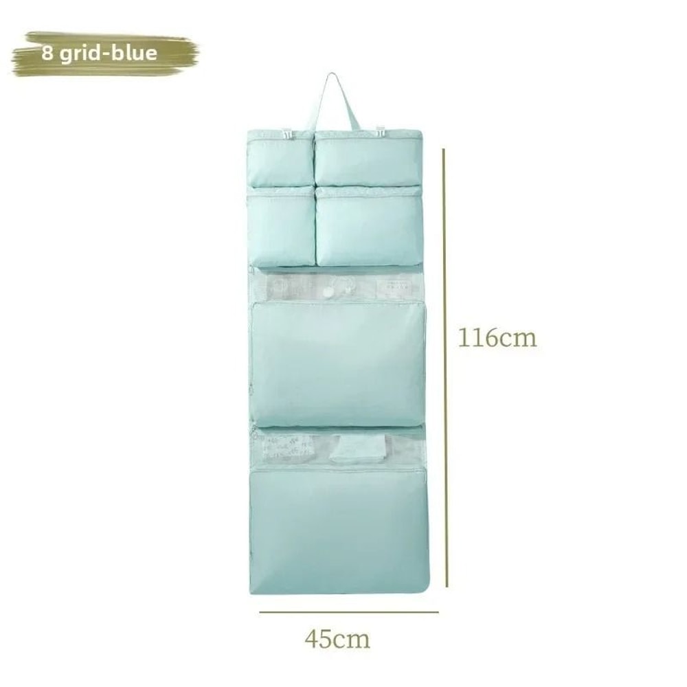 Foldable Hanging Travel Organizer Multi Compartment Clothes Storage Bag 6