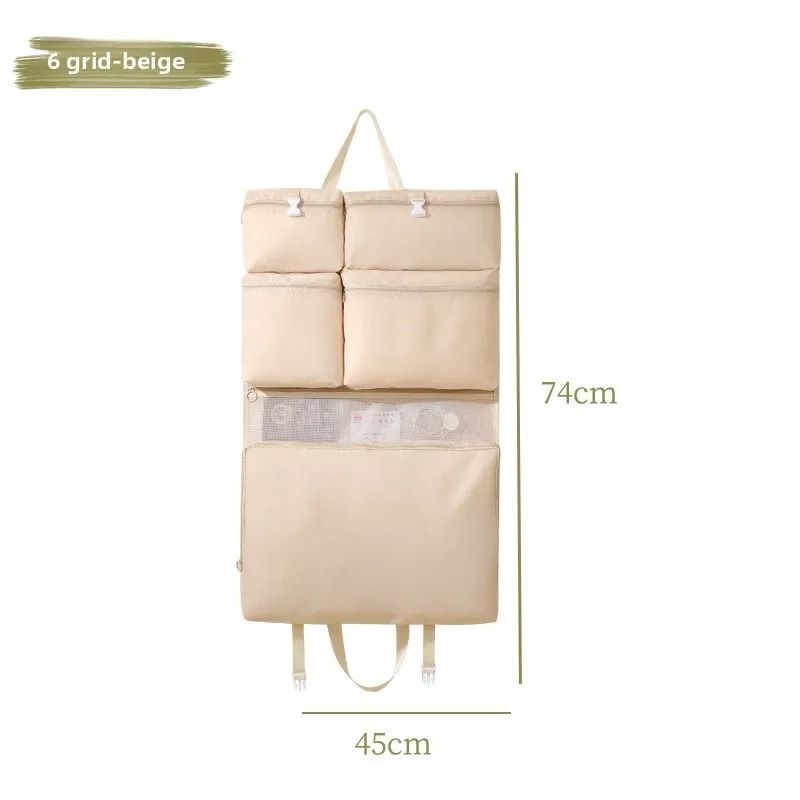 Foldable Hanging Travel Organizer Multi Compartment Clothes Storage Bag 3