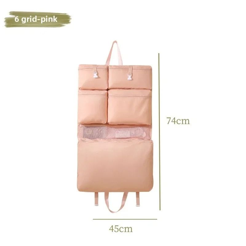 Foldable Hanging Travel Organizer Multi Compartment Clothes Storage Bag 4