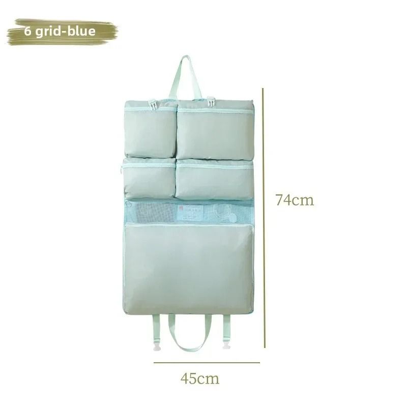 Foldable Hanging Travel Organizer Multi Compartment Clothes Storage Bag 2