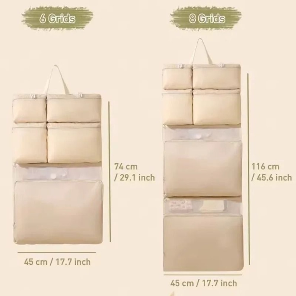 Foldable Hanging Travel Organizer Multi Compartment Clothes Storage Bag 10