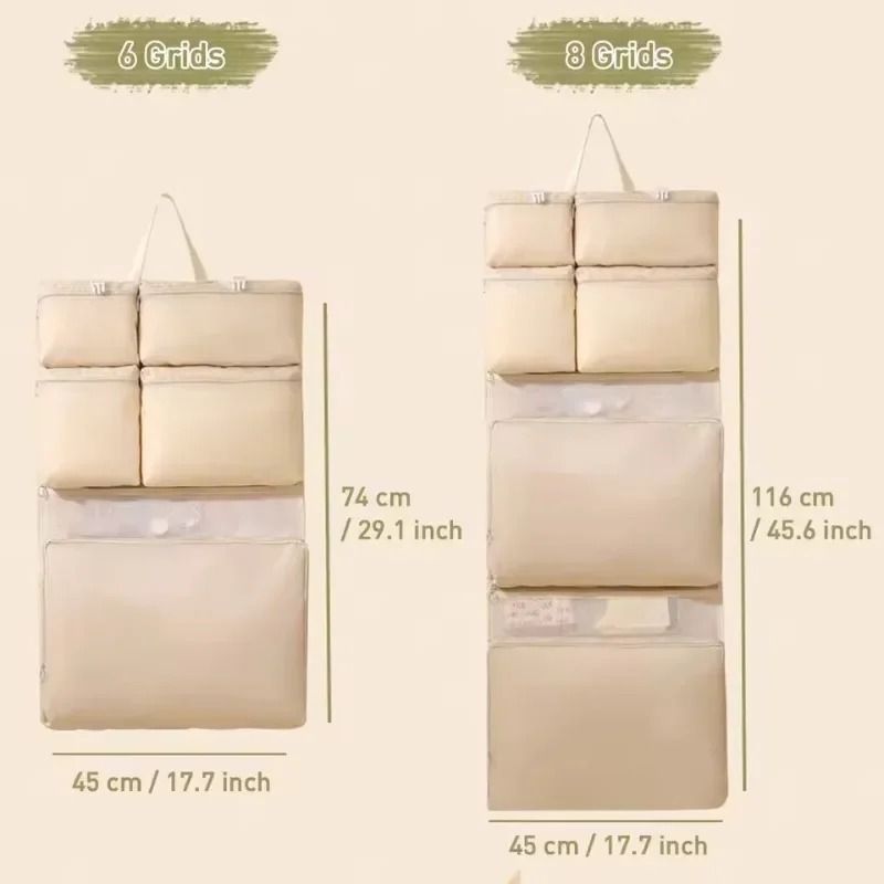 Foldable Hanging Travel Organizer Multi Compartment Clothes Storage Bag 10