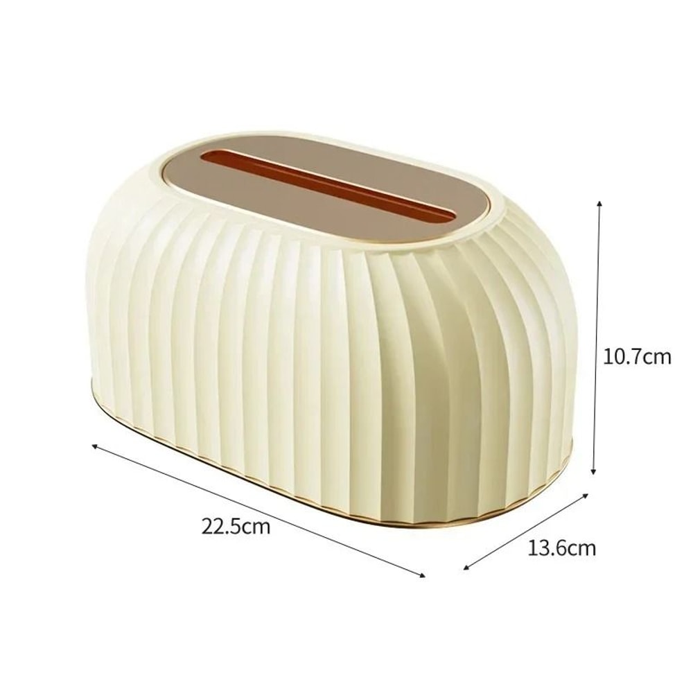 Nordic Striped Tissue Box Holder Decorative Toilet Paper And Napkin Dispenser 2