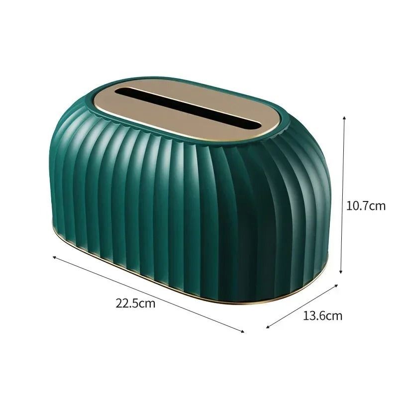 Nordic Striped Tissue Box Holder Decorative Toilet Paper And Napkin Dispenser 3