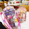 Kids Water Bottle With Double Straw Leak Proof Cute Plastic Bottle 430ml 10