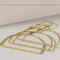 Gold Metal Scarf Hanger Organizer Half Round Multi Purpose Closet Hangers Set Of 5 2